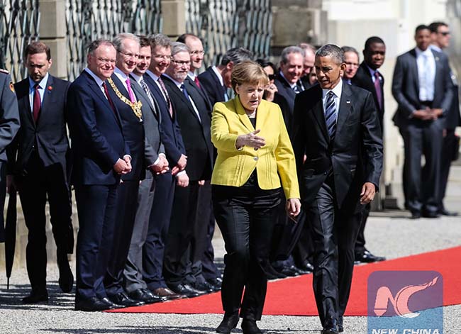 Obama Defends U.S.-EU Free Trade Agreement Amid Mass Protest in Germany